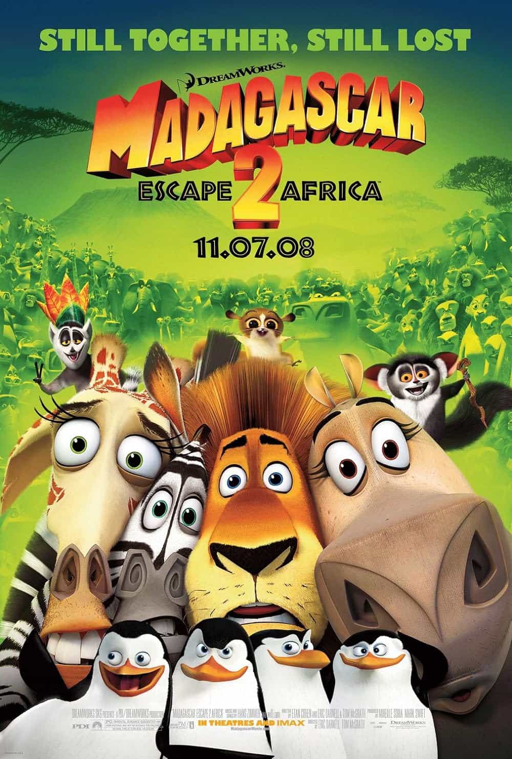 Featured picture for the movie; MADAGASCAL 2 ESCAPE AFRICA - MASTER P