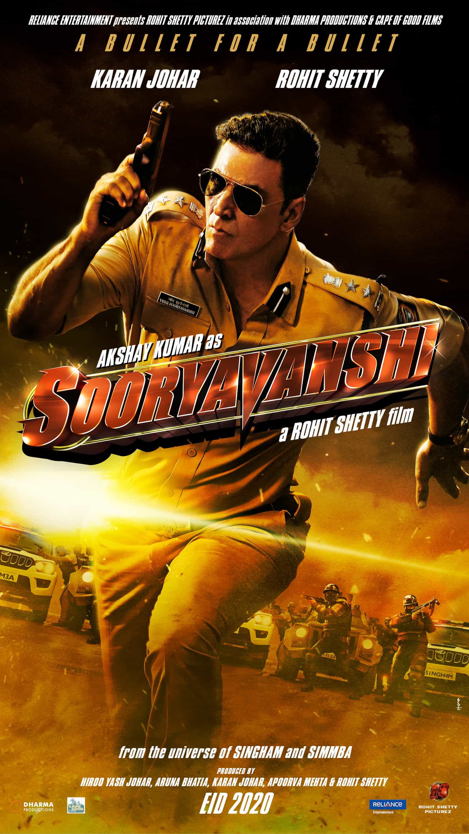 Featured picture for the movie; Sooryavanshi - ROCKY